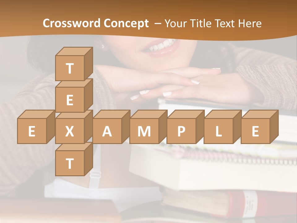 Girl People Building PowerPoint Template