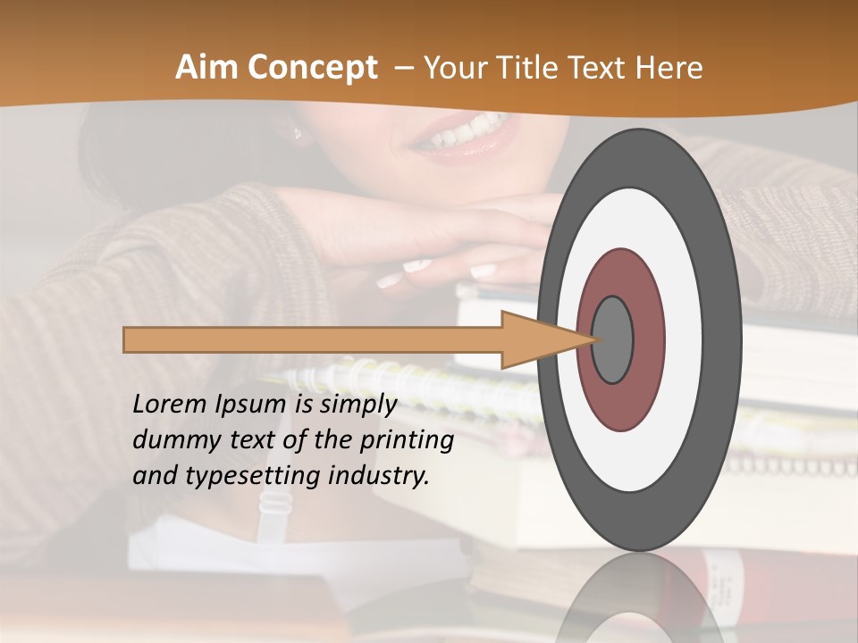 Girl People Building PowerPoint Template