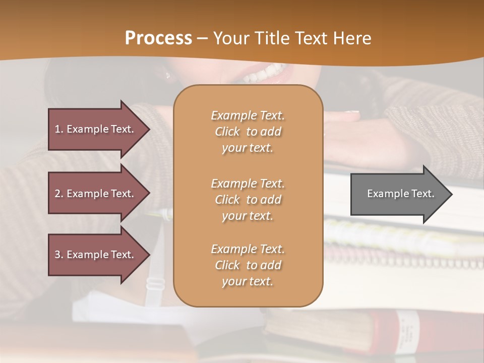 Girl People Building PowerPoint Template