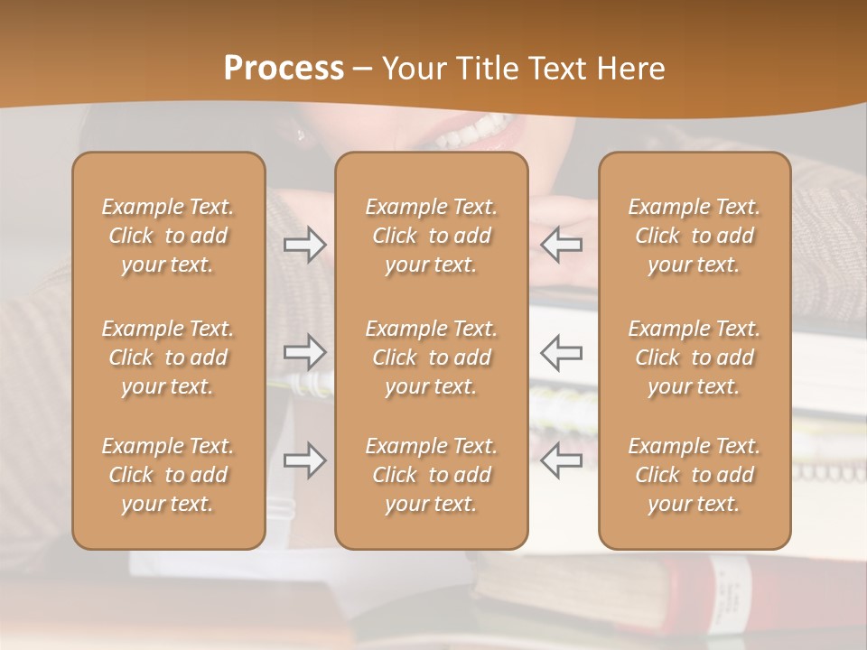 Girl People Building PowerPoint Template