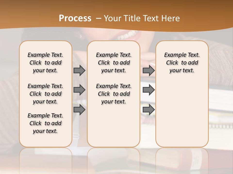 Girl People Building PowerPoint Template