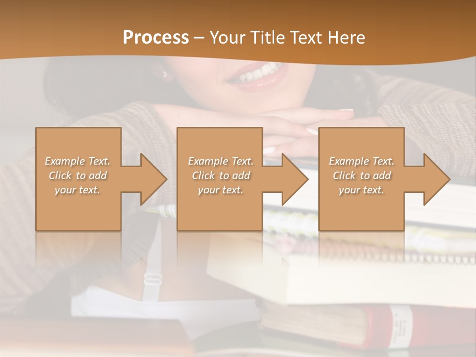 Girl People Building PowerPoint Template