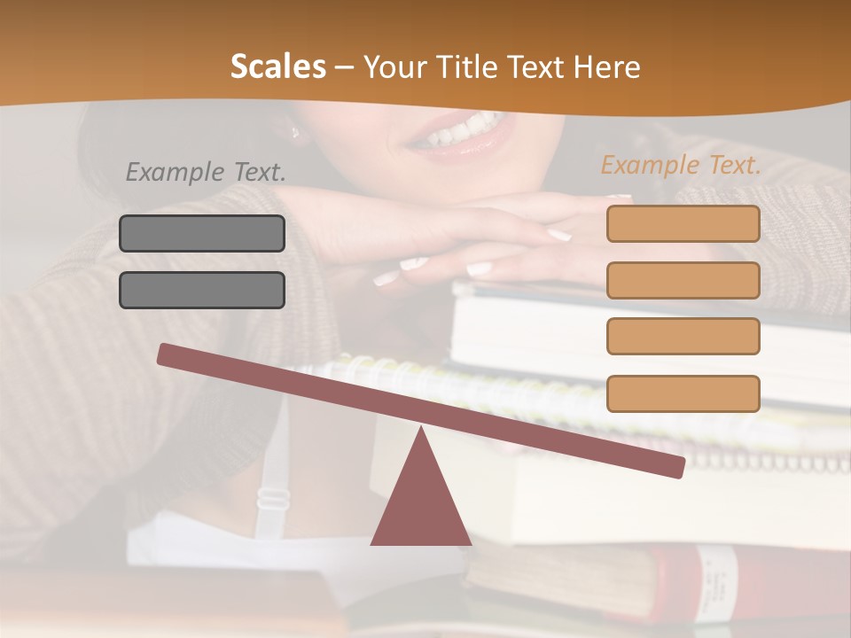 Girl People Building PowerPoint Template