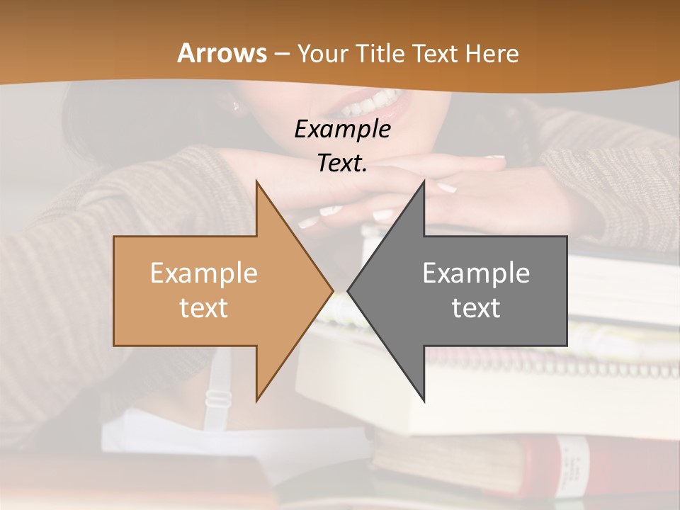 Girl People Building PowerPoint Template