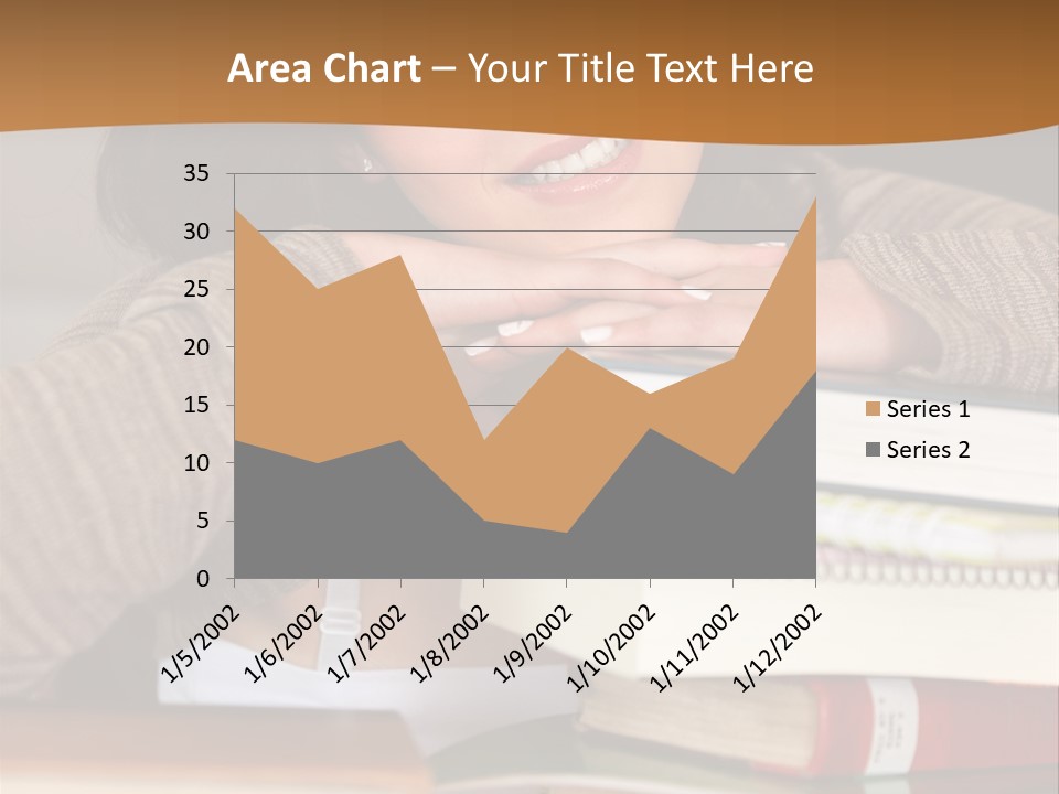 Girl People Building PowerPoint Template