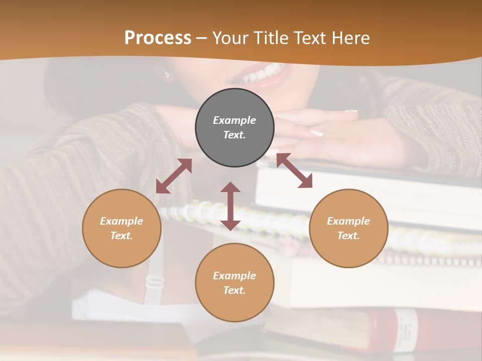 Girl People Building PowerPoint Template