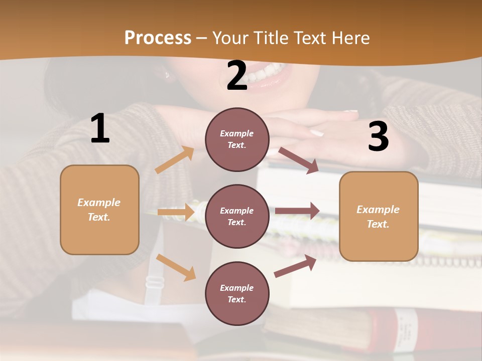 Girl People Building PowerPoint Template