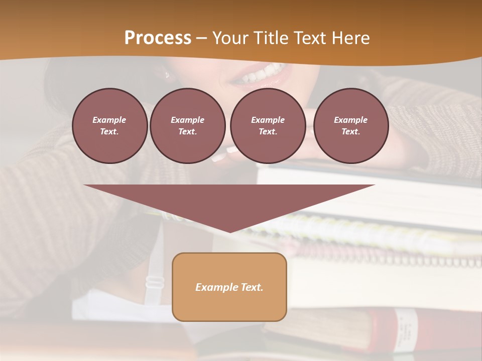 Girl People Building PowerPoint Template