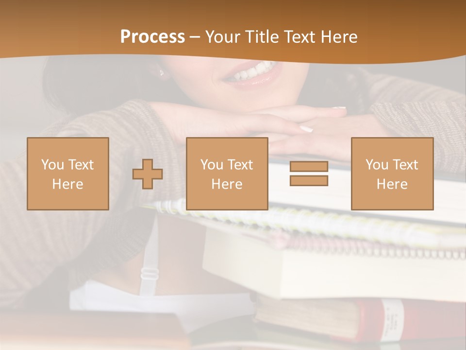 Girl People Building PowerPoint Template