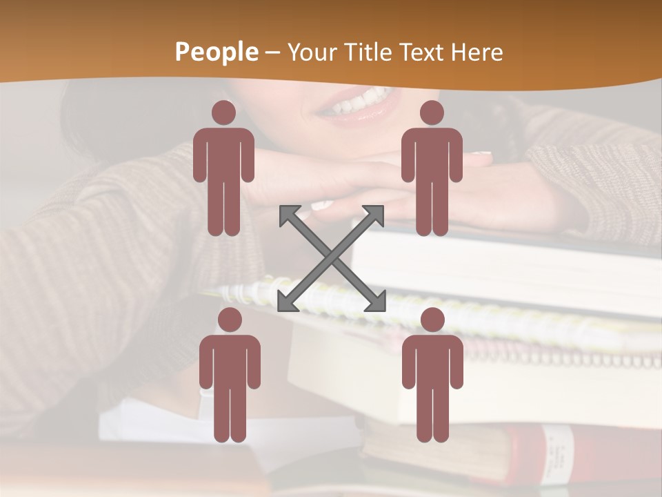 Girl People Building PowerPoint Template