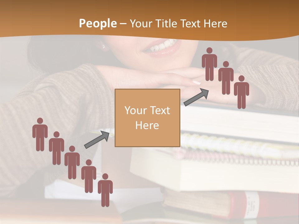 Girl People Building PowerPoint Template