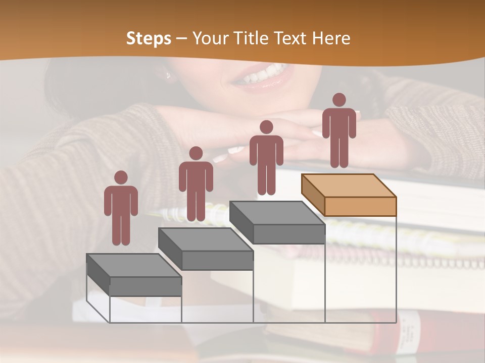 Girl People Building PowerPoint Template