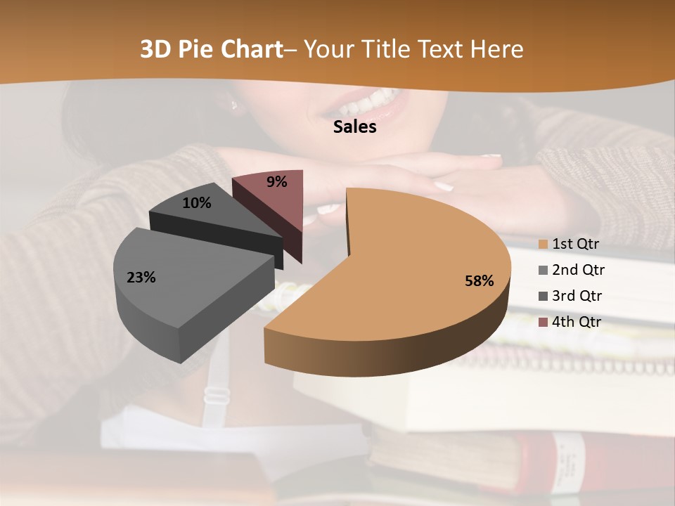 Girl People Building PowerPoint Template