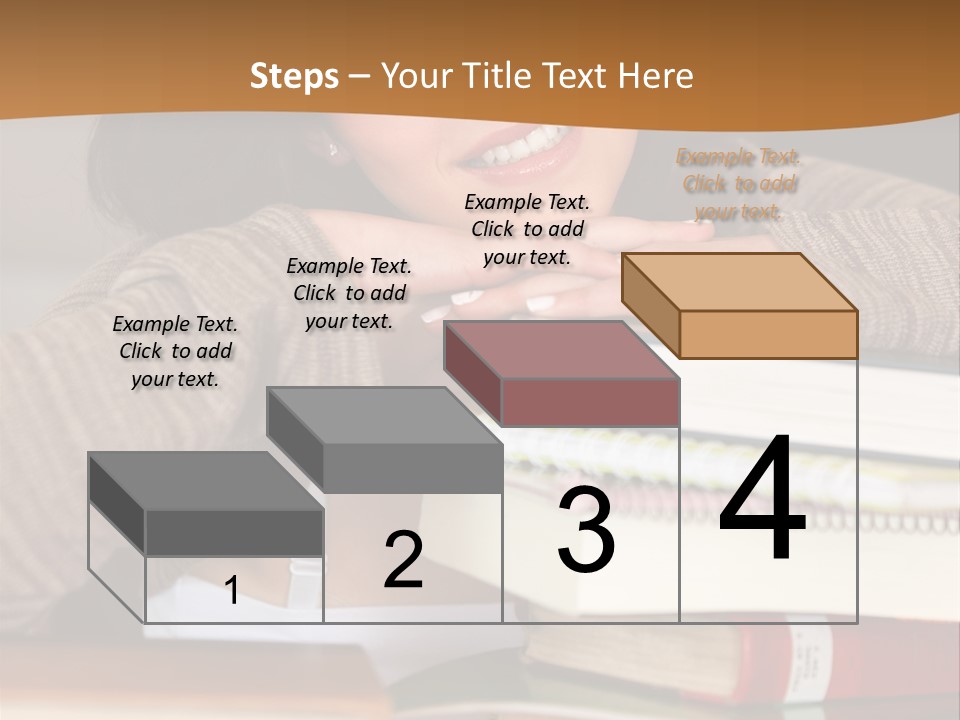 Girl People Building PowerPoint Template