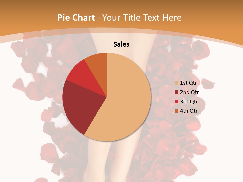 Rose Petals Woman PowerPoint Template