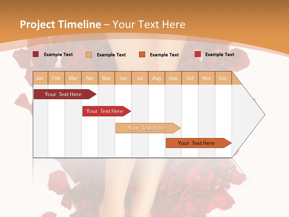 Rose Petals Woman PowerPoint Template