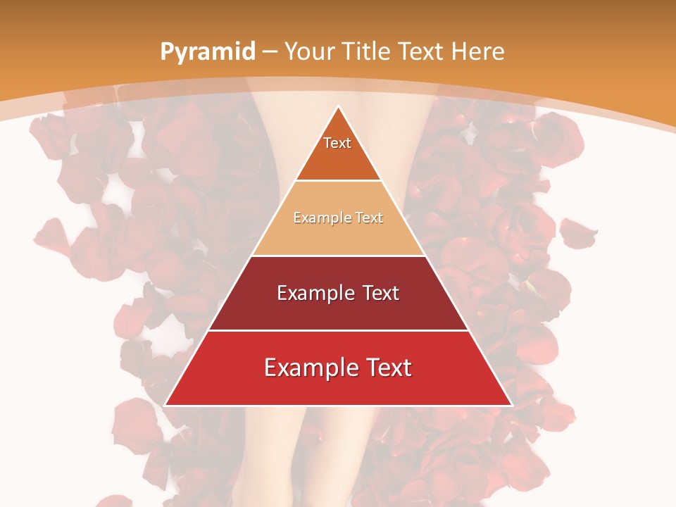 Rose Petals Woman PowerPoint Template