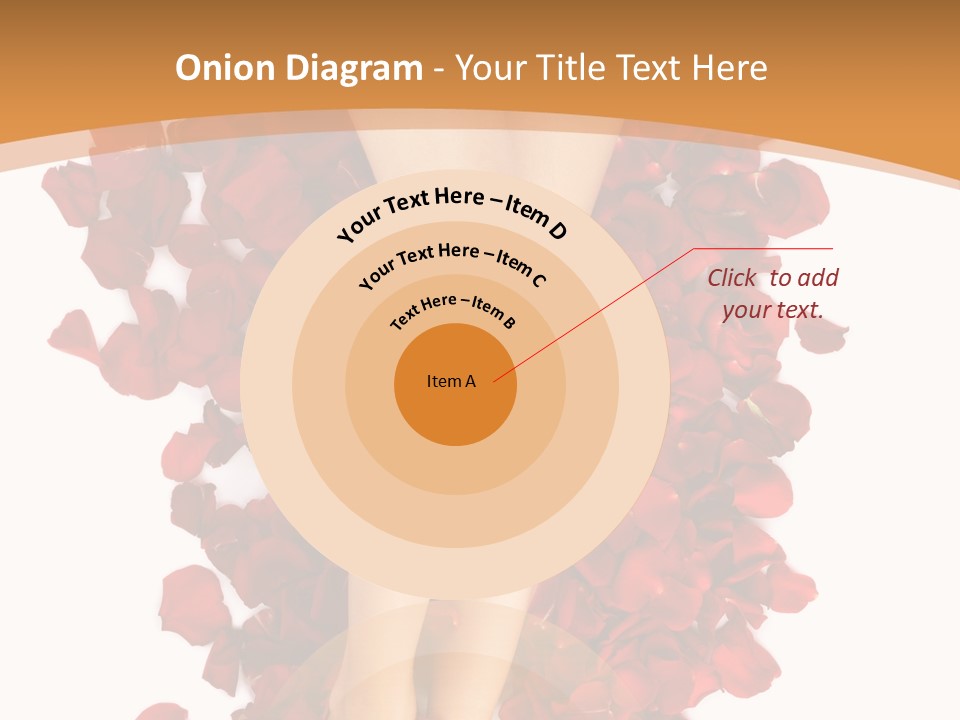 Rose Petals Woman PowerPoint Template