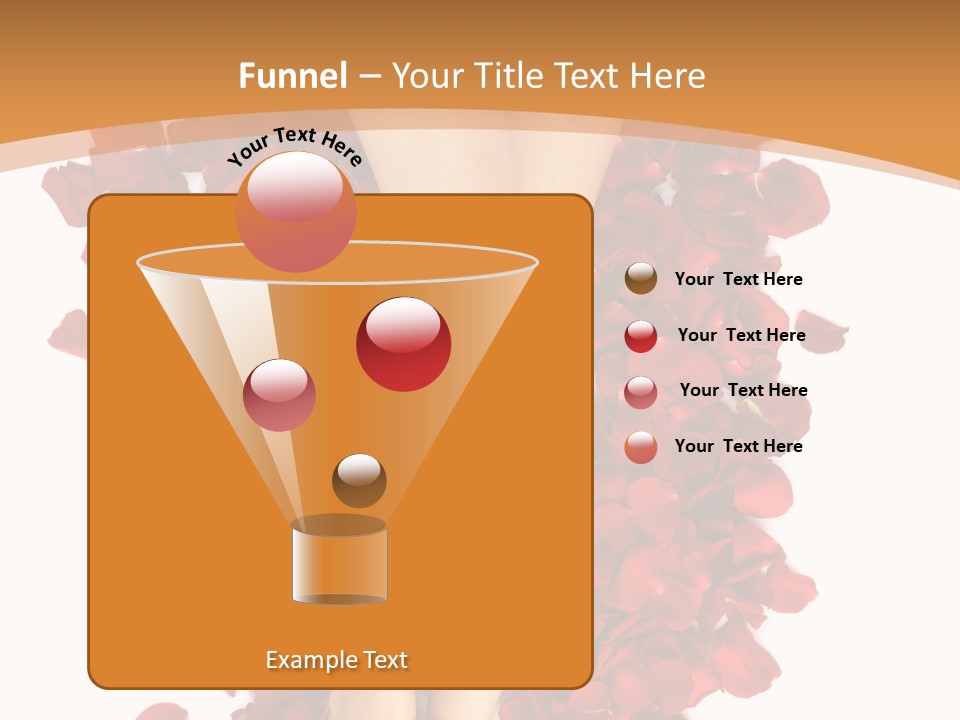 Rose Petals Woman PowerPoint Template