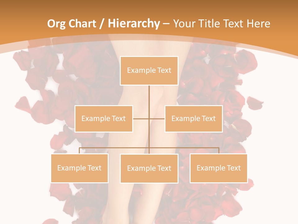 Rose Petals Woman PowerPoint Template