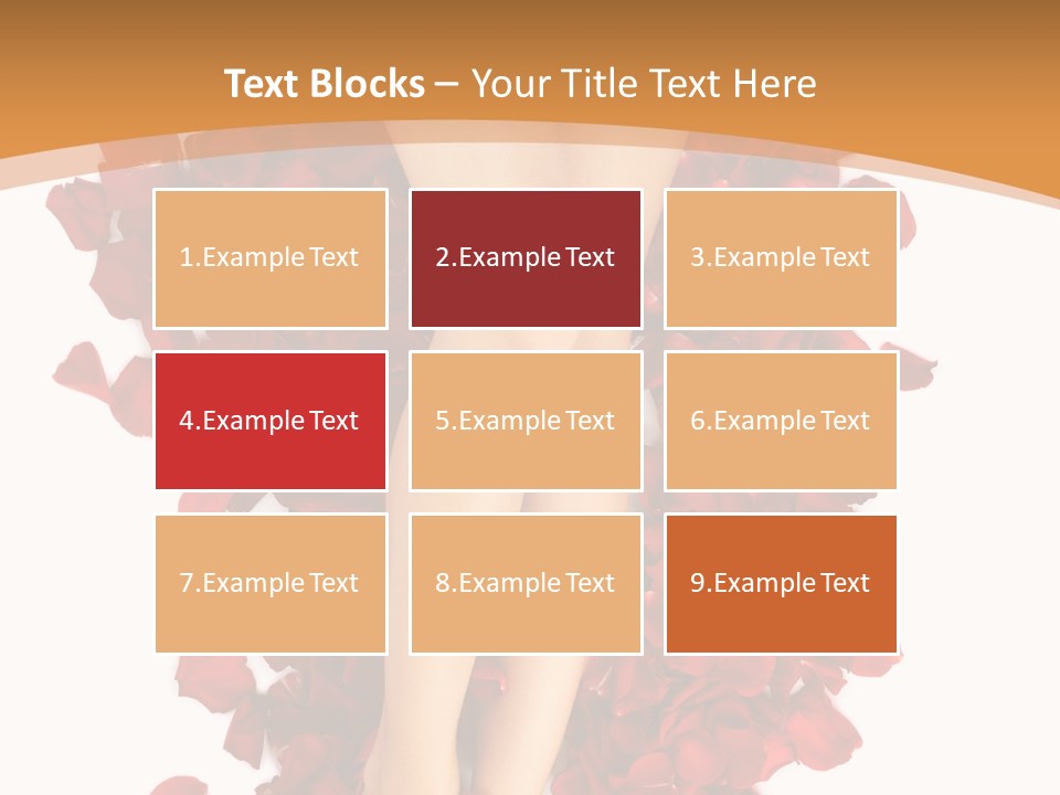 Rose Petals Woman PowerPoint Template