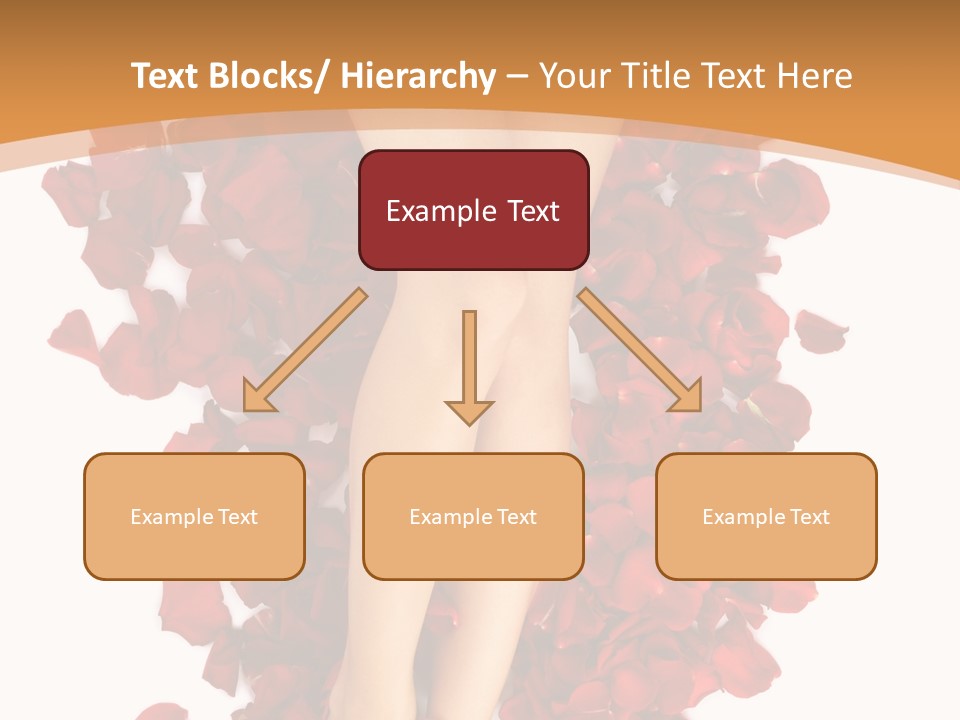 Rose Petals Woman PowerPoint Template