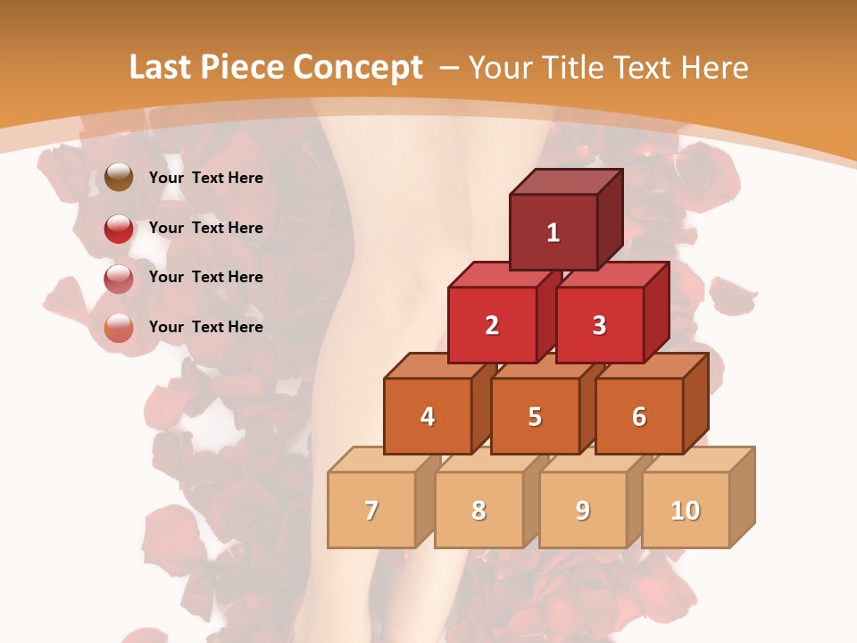 Rose Petals Woman PowerPoint Template