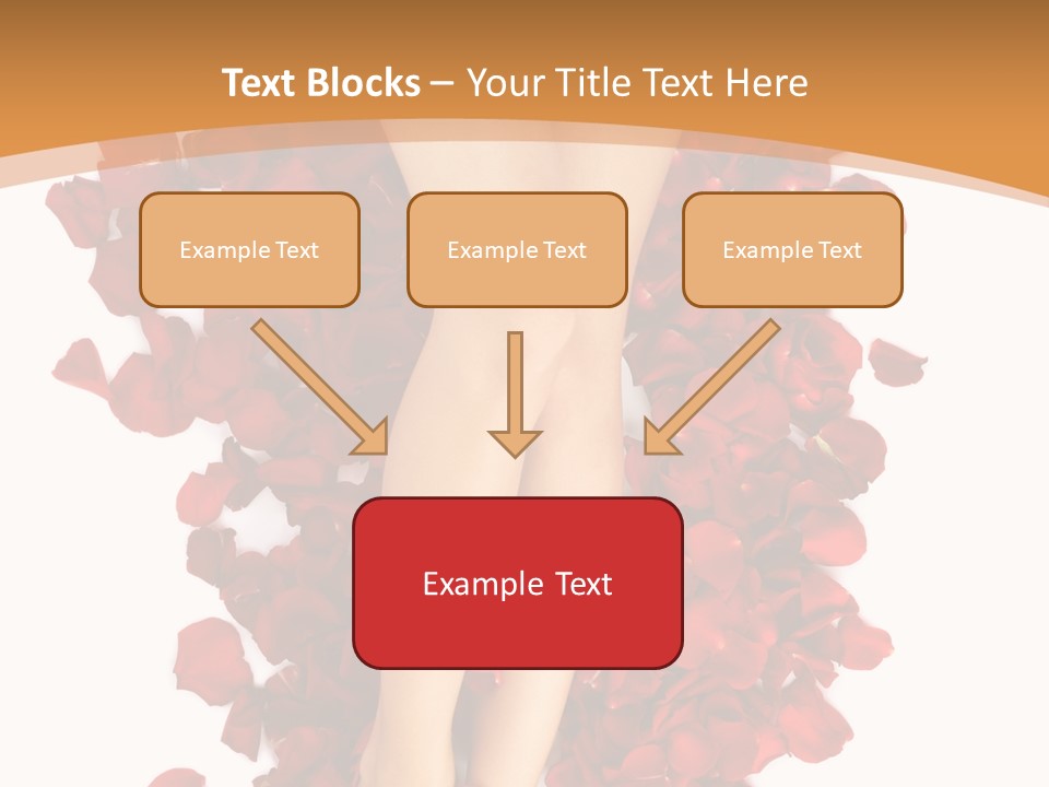 Rose Petals Woman PowerPoint Template