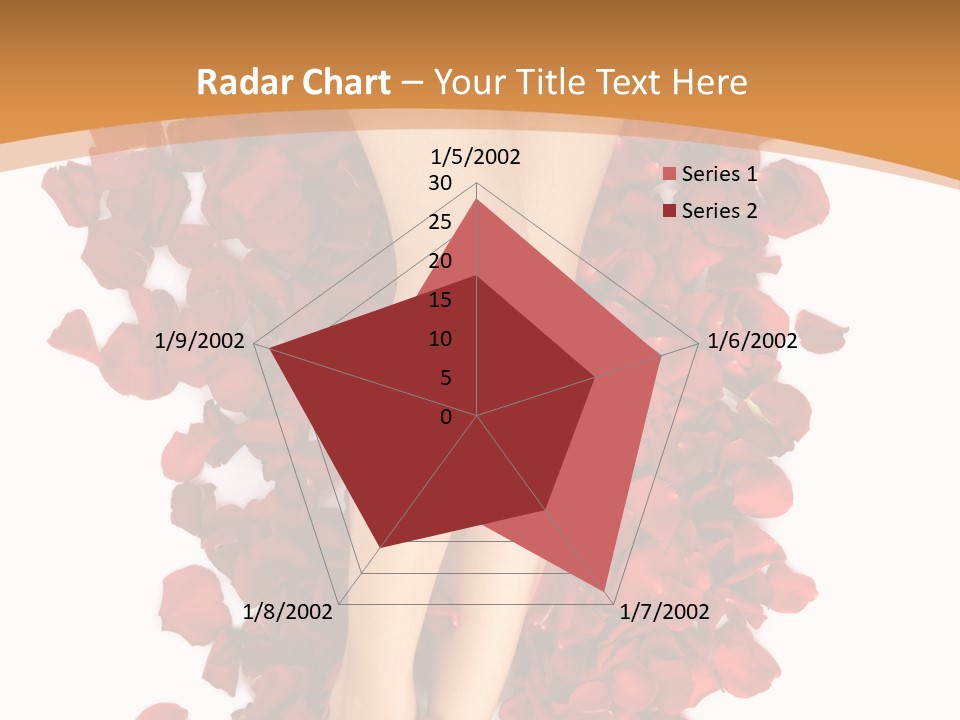 Rose Petals Woman PowerPoint Template