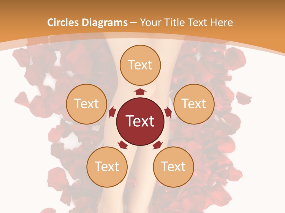 Rose Petals Woman PowerPoint Template