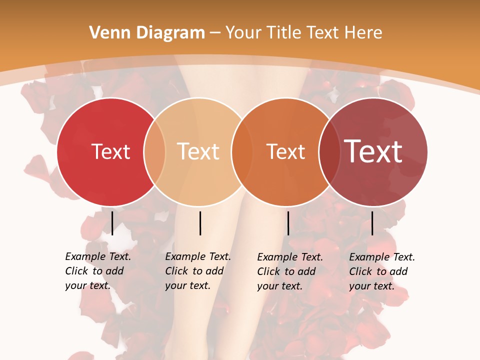 Rose Petals Woman PowerPoint Template