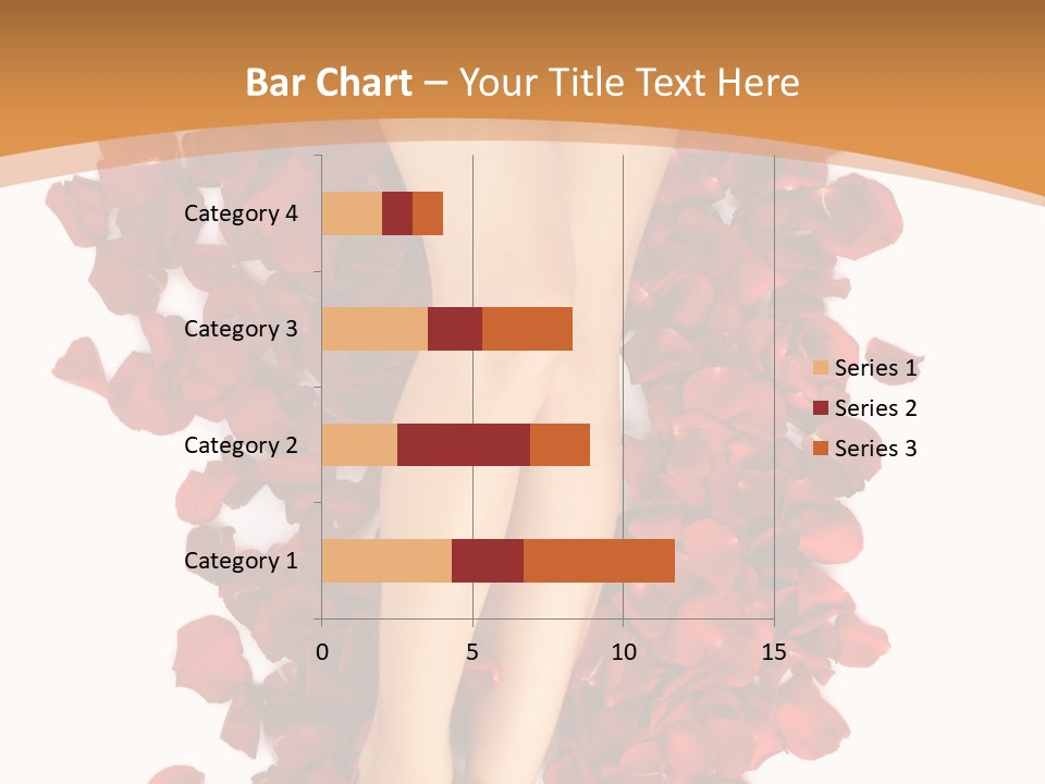 Rose Petals Woman PowerPoint Template