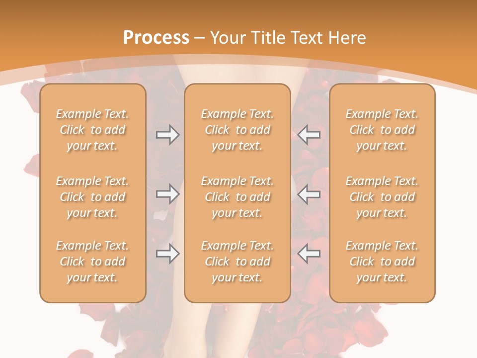 Rose Petals Woman PowerPoint Template