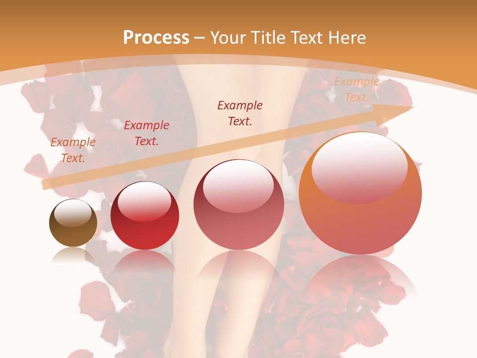 Rose Petals Woman PowerPoint Template