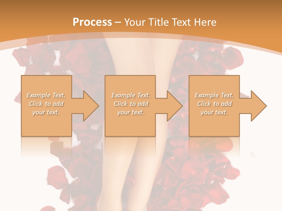 Rose Petals Woman PowerPoint Template