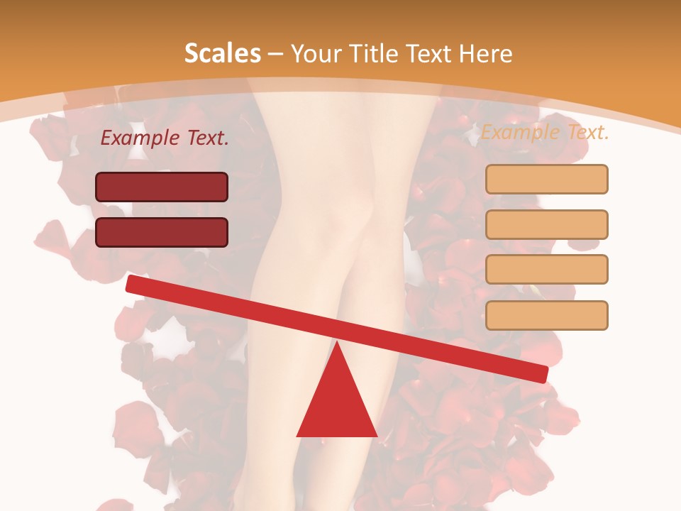 Rose Petals Woman PowerPoint Template