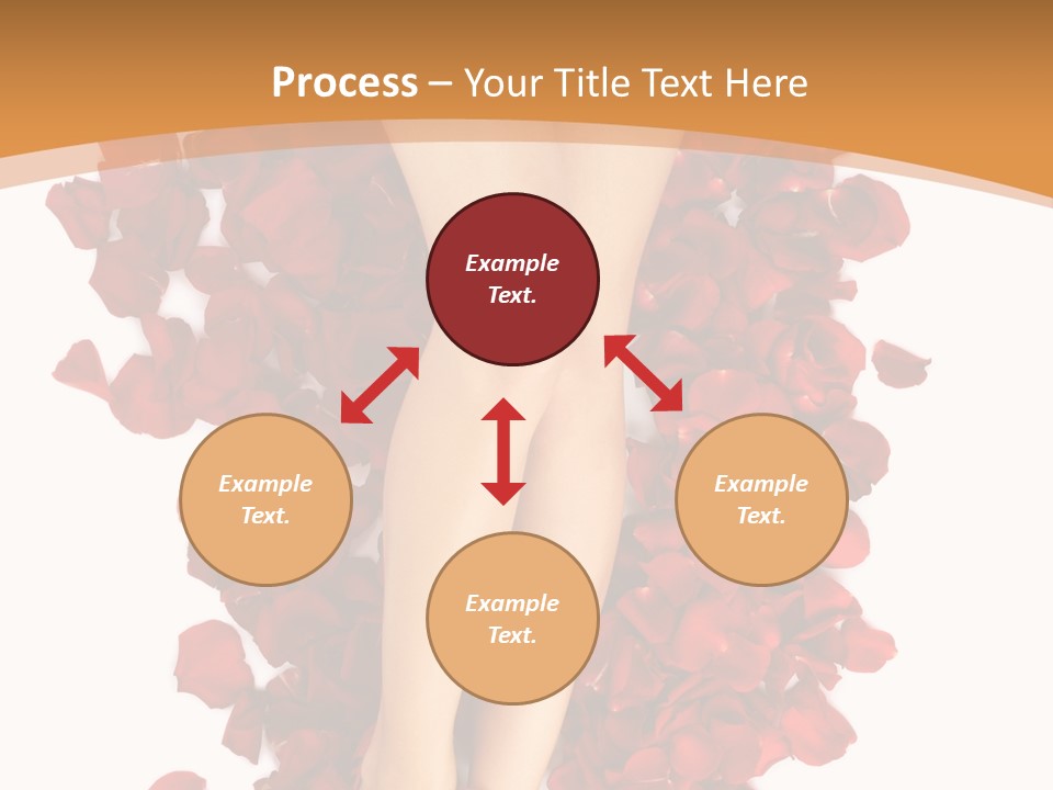 Rose Petals Woman PowerPoint Template