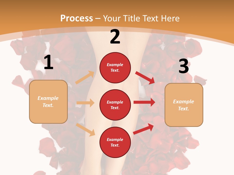 Rose Petals Woman PowerPoint Template