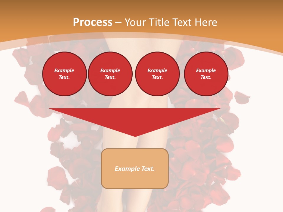 Rose Petals Woman PowerPoint Template