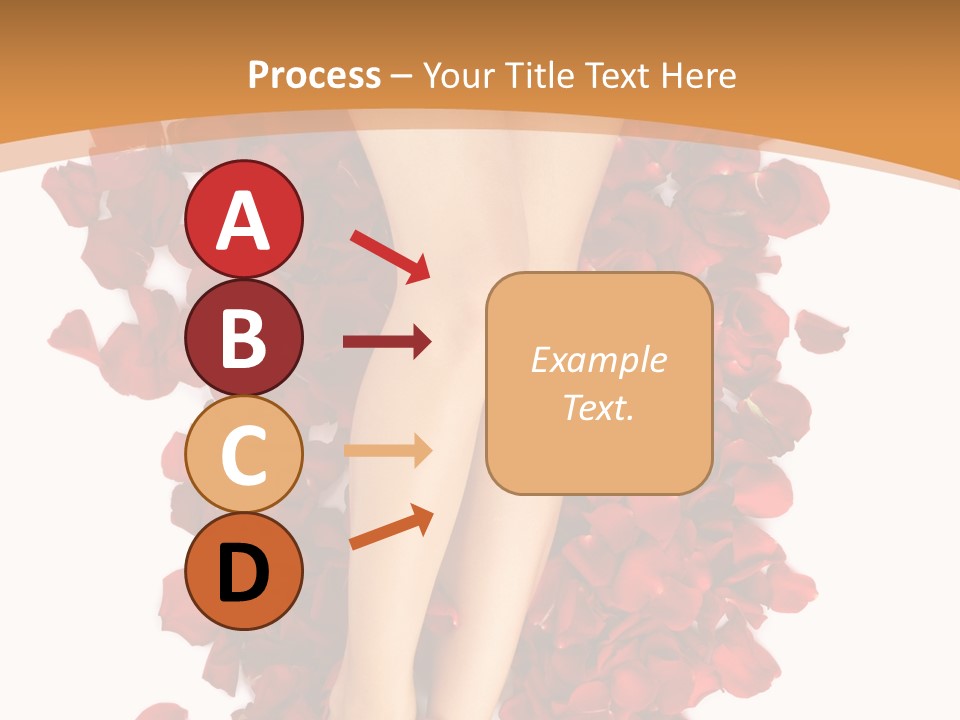 Rose Petals Woman PowerPoint Template