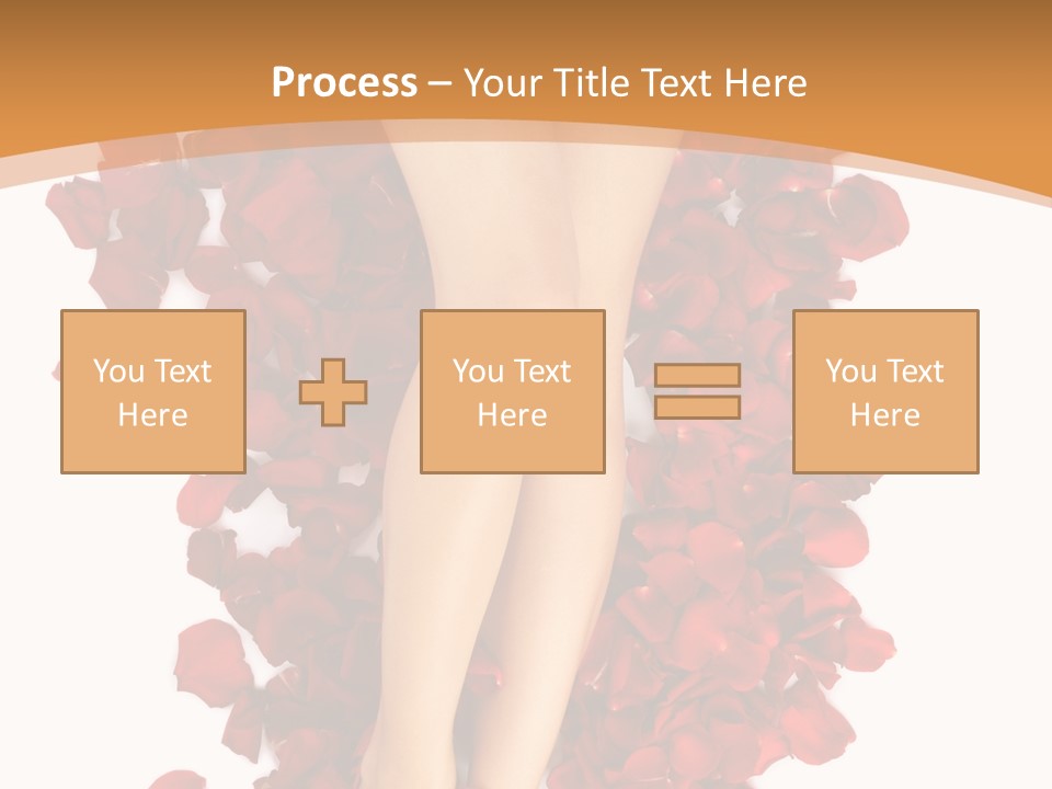 Rose Petals Woman PowerPoint Template