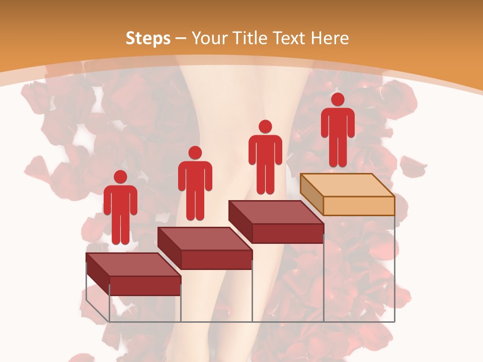 Rose Petals Woman PowerPoint Template
