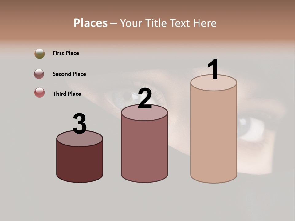 Beautiful Niqab Eyes PowerPoint Template