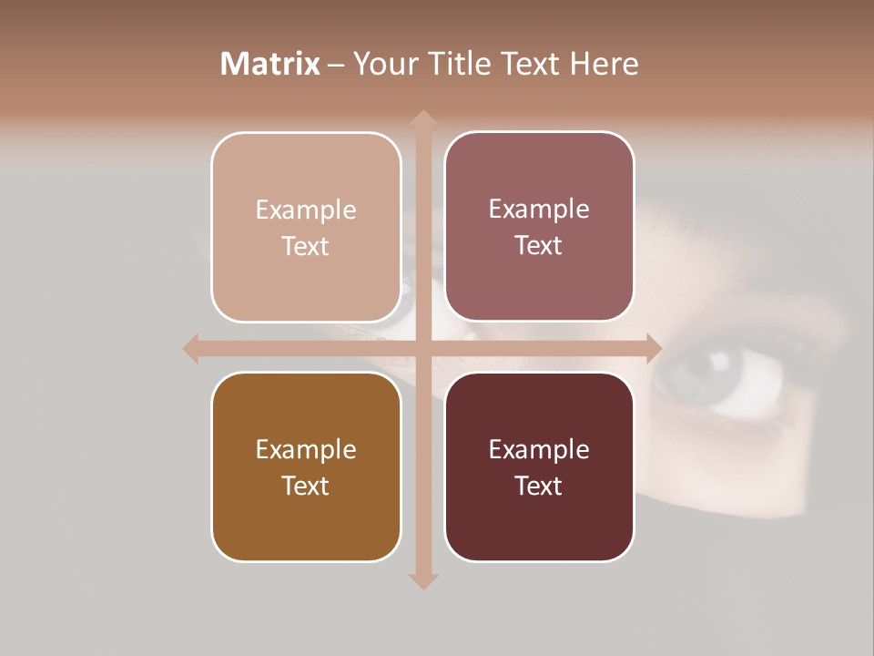 Beautiful Niqab Eyes PowerPoint Template