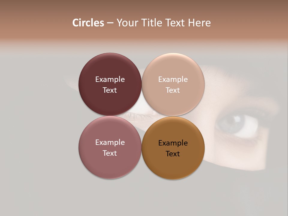 Beautiful Niqab Eyes PowerPoint Template