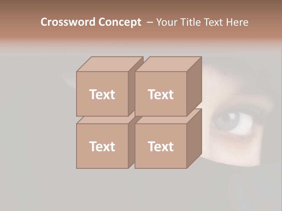 Beautiful Niqab Eyes PowerPoint Template