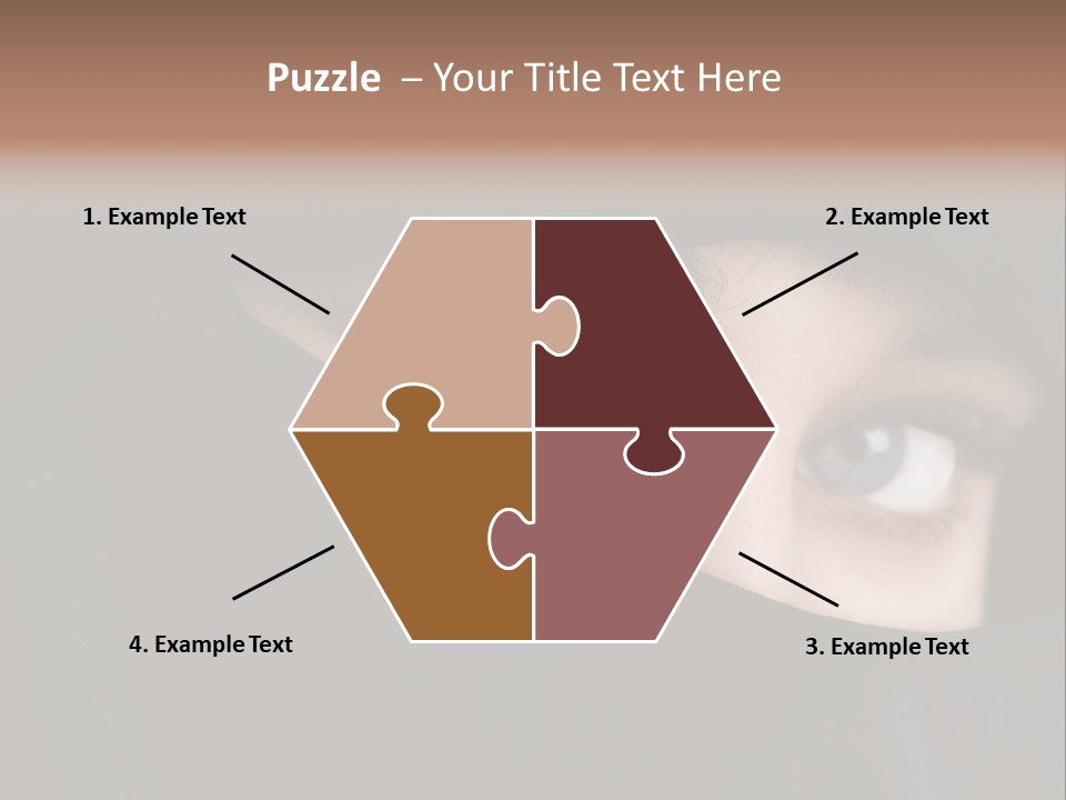 Beautiful Niqab Eyes PowerPoint Template