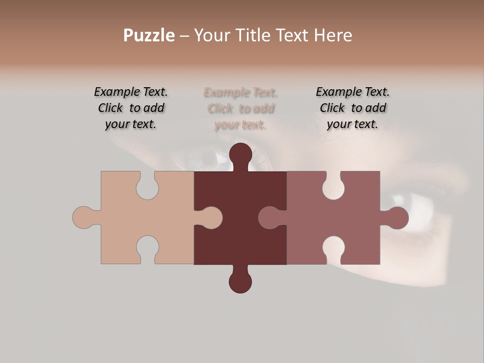 Beautiful Niqab Eyes PowerPoint Template