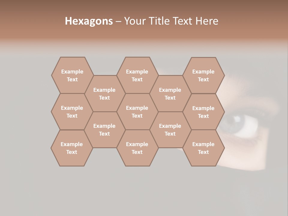 Beautiful Niqab Eyes PowerPoint Template