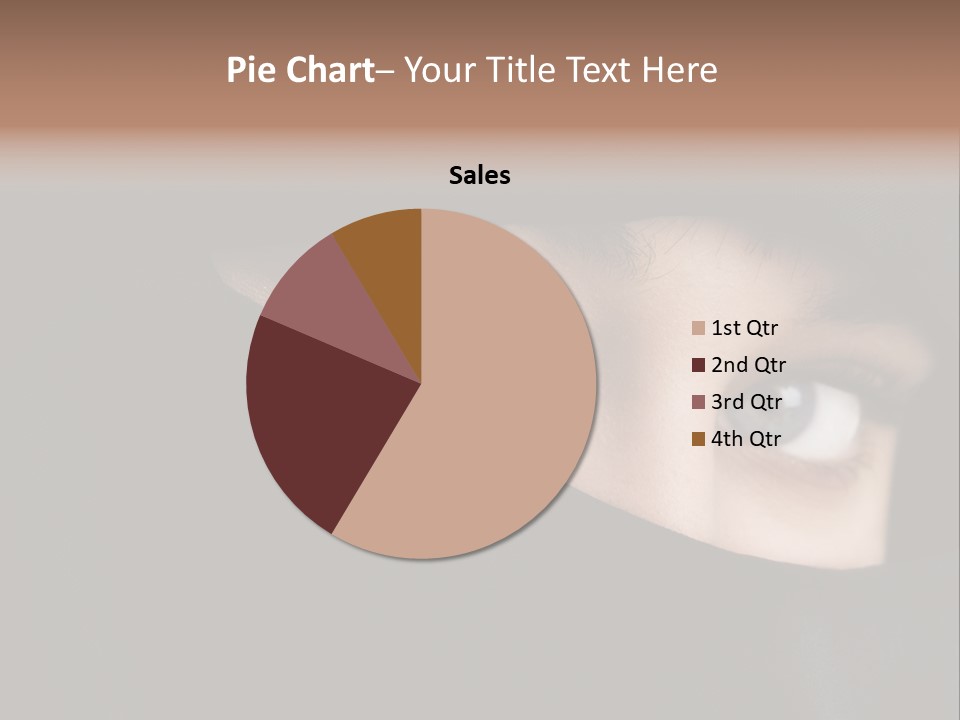 Beautiful Niqab Eyes PowerPoint Template